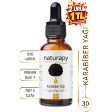 Karabiber Yağı (Black Pepper Oil) Soğuk Sıkım Sabit Yağ 30 ml Damlalıklı Cam Şişe