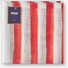 Chiara Alessi Cote D Azur Kırmızı Polyester Peçete 45X45 cm