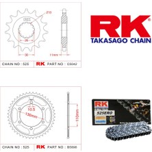 486-196-ERO Yamaha Mt-07 2014 2019 Rk Zincir Dişli Set Oringli Set
