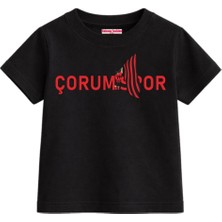 Rabona Fashion Çorumspor Bayraklı Taraftar Çocuk T-Shirt