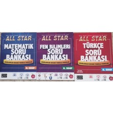 Newton Yayınları Newton 8. Sınıf All Star Matematik Soru Bankası - Fen Bilimleri Soru Bankası - Türkçe Soru Bankası 3'lü Set