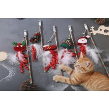 Nevamel Yılbaşı Temalı Zilli Kedi Oyun Oltası