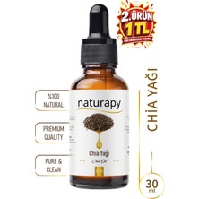 Chia Yağı (Chia Oil) Soğuk Sıkım Sabit Yağ 30 ml Damlalıklı Cam Şişe