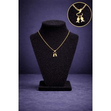 Mdm Style Minimal Taşlı Balık Figürlü Gold Kolye