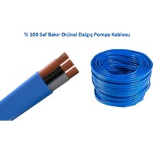 Bıyıkçı Dalgıç Su Sondaj Kuyu Sondaj Kablosu 100 mt 3x4 Ttr