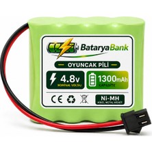 4.8V 1300MAH Oyuncak Araba Pili Bataryası Siyah Soket | Uzun Ömürlü Şarjlı Pil