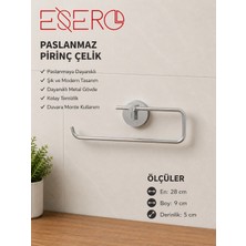 Esero -622 Çok Amaçlı Paslanmaz Çelik Kağıt Havluluk ve Tuvalet Kağıtlığı Krom