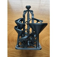 3D Baskı Zamanı Mekanik Bilye Labirenti ve Sonsuz Döngü Parkuru - 3D Yazıcı Üretimi Eğitici Stem Masaüstü Oyuncağı