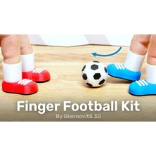 3D Baskı Zamanı Eğlenceli Parmak Futbolu Oyun Seti - 3D Yazıcı Üretimi Interaktif Masaüstü Oyuncak