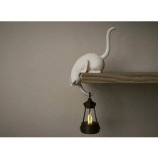 3D Baskı Zamanı Raf Kenarı Kedi Askı | Dekoratif Kedi Figürlü Askılık