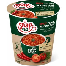 Snap Hazır Çorba Bardakta Acılı Domatesli Noodle  Çorbası 1 Koli 24 Adet