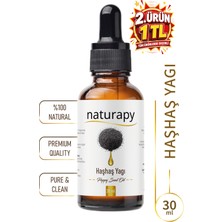 Haşhaş Yağı (Poppy Seed Oil) Soğuk Sıkım Sabit Yağ 30 ml Damlalıklı Cam Şişe