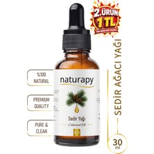 Sedir Ağacı Yağı (Cedarwood Oil) Uçucu Yağ 30 ml Damlalıklı Cam Şişe