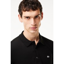 Lacoste Slim Fit Polo T-Shirt Black Erkek Polo Yaka Tişört Siyah