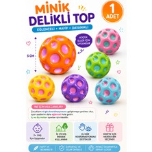 Emrah Gültekin Minik Delikli Top 1 Adet Renkli Oyuncak Top | Çocuklar Için Eğlenceli Oyun Topu Uzay Topu