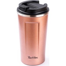 Tantitoni Pembe Coffeeyazılı Paslanmaz Çelik Termos Bardak 500ML