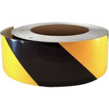 MFK Sarı Siyah Renk Reflektif Şerit Bant Reflektörlü 5 Metre 5 cm