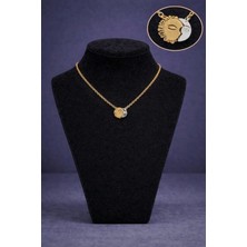 Mdm Style Minimal Güneş ve Ay Figürlü Gold Kolye