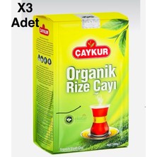 Çaykur Organik Rize Çayı 500 gr x 3 Adet %100 Organik Siyah Dökme Çay Ekotar Sertifikalı