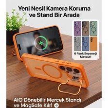 Tekno Tarz 58 Samsung Galaxy S26/S24 Ultra Kamera Standlı Magsafe Destekli Kamera Koruyuculu Set Kılıf