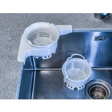 3D Baskı Zamanı Mutfak Evyesi Köşe Süzgeci - Pratik Atık ve Meyve Sebze Yıkama Sepeti