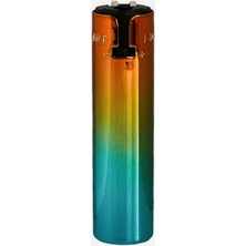 UltraMint Neon Metalik Çift Renkli Metal Taşlı Retro Çakmak