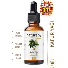 Kafur Yağı (Camphor Oil) Uçucu Yağ 30 ml Damlalıklı Cam Şişe