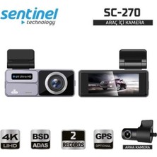 Sentinel Sentınel Kayıt Cihazı 4K 3.2'' Dokunmatik Ekran 2 Kameralı