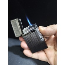 UltraMint Yandan Çarklı Metal Kaplama Çakmak, Pürmüzlü ve Çift Siboplu Tasarım
