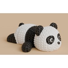 3D Baskı Zamanı Mafsallı Örgü Dokulu Panda - Hareketli 3D Yazıcı Tasarım Fidget Figür