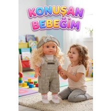 Farbu Oyuncak Lucia Girl Konuşan 35 cm - Etkileşimli Kolları Bacakları ve Kafası Et Kutulu Oyuncak Bebek