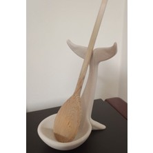 3D Baskı Zamanı Dekoratif Balina Kuyruğu Kaşıklık - Tezgah Üstü Modern Yemek Kaşığı Altlığı ve Mutfak Düzenleyici