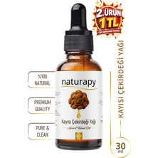 Kayısı Çekirdeği Yağı (Apricot Kernel Oil) Soğuk Sıkım Sabit Yağ 30 ml Damlalıklı Cam Şişe