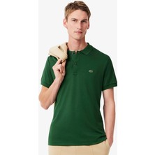 Lacoste Regular Fit Men's Polo T-Shirt Erkek Polo Yaka Pamuklu Tişört Yeşil