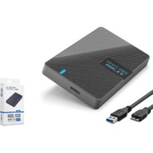 Hadron HDX1793 2.5 Inç Sata Hdd-Ssd Harici Disk Kutusu USB 3.0 Type-C - Siyah