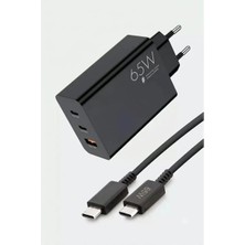 Anka Cep Cep Telefonu Aksesuarları Redmi Note 13 Pro Uyumlu 65W USB + Pd + Pd Girişli Fast Type-C Şarj Aleti SG88