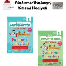 Altın Nokta Yayınevi 1. Sınıf Altın Beyin Matematik ve Dikkat Zeka Test Kitabı + Alıştırma/Başlangıç Kalemi Hediyeli