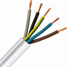 Hünka Ttr Kablo 5*0,75 Mm2 Beyaz 100'LÜK