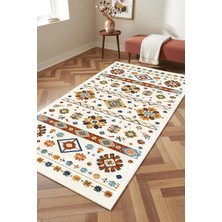 West Home Makinede Yıkanabilir Kaymaz Taban Leke Tutmaz Dijital Salon Halısı Mutfak Halısı Kilim ve Yolluk