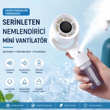Tarçın Taşınabilir Spreyli Vantilatör USB Şarjlı Mini Fan
