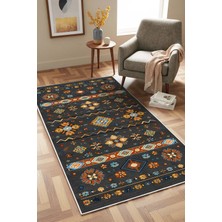 West Home Makinede Yıkanabilir Kaymaz Taban Leke Tutmaz Dijital Salon Halısı Mutfak Halısı Kilim ve Yolluk