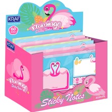 Kraf Flamingo Yapışkanlı Not Kağıdı Seti 4 x 20 Yaprak