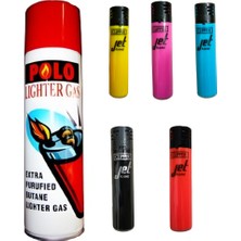 UltraMint Rüzgarda Sönmeyen Çakmak Gazı ve 5 Clip On Jet Flame Rezistanslı
