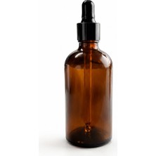 Özden Ambalaj 100 ml Amber Cam Damlalıklı Şişe – Siyah Kapaklı Damlalık