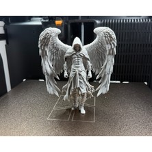 3D Baskı Zamanı Mistisizm ve Güç: Kanatlı Kapüşonlu Savaşçı / Melek Figürü