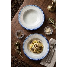 Keramika Blue Lagoon Desenli Makarna Tabağı 27 cm 2 Adet Profesyonel Horeca Serisi