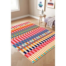 West Home Makinede Yıkanabilir Kaymaz Taban Leke Tutmaz Dijital Salon Halısı Mutfak Halısı Kilim ve Yolluk
