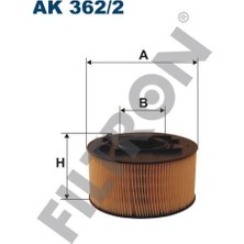 Filtron Fıltron Hava Fıltresi Bmw 316 Ti Compact (E46) (06/01 - 09/05) 85KW(115PS/HP) - 1796CC - MOT.N42B18, N45B18,