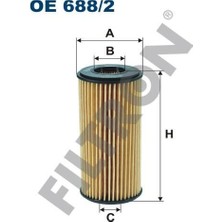 Filtron Fıltron Yağ Fıltresı Vw Golf Vıı 2.0 Gtı-Tsı 2013- Jetta 2012- Audı A1 14- A3 2.0 Tfsi 2013- Seat Leon Iıı