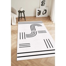 West Home Makinede Yıkanabilir Kaymaz Taban Leke Tutmaz Dijital Salon Halısı Mutfak Halısı Kilim ve Yolluk